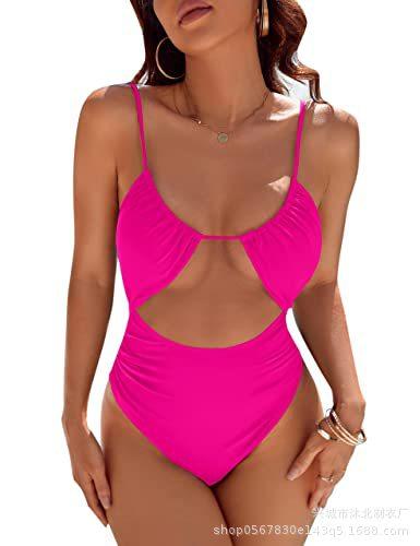 2026 women's new American cute women's one-piece swimsuit women's belly swimsuit