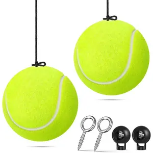 2-Packs Tennis Ball Garage Parking Aid with Non-Elastic String, Precise Garage Car Stop Indicator w/Adjustment Buckle, Easy Installation, Parking Stopper Assist for Garage Accessories