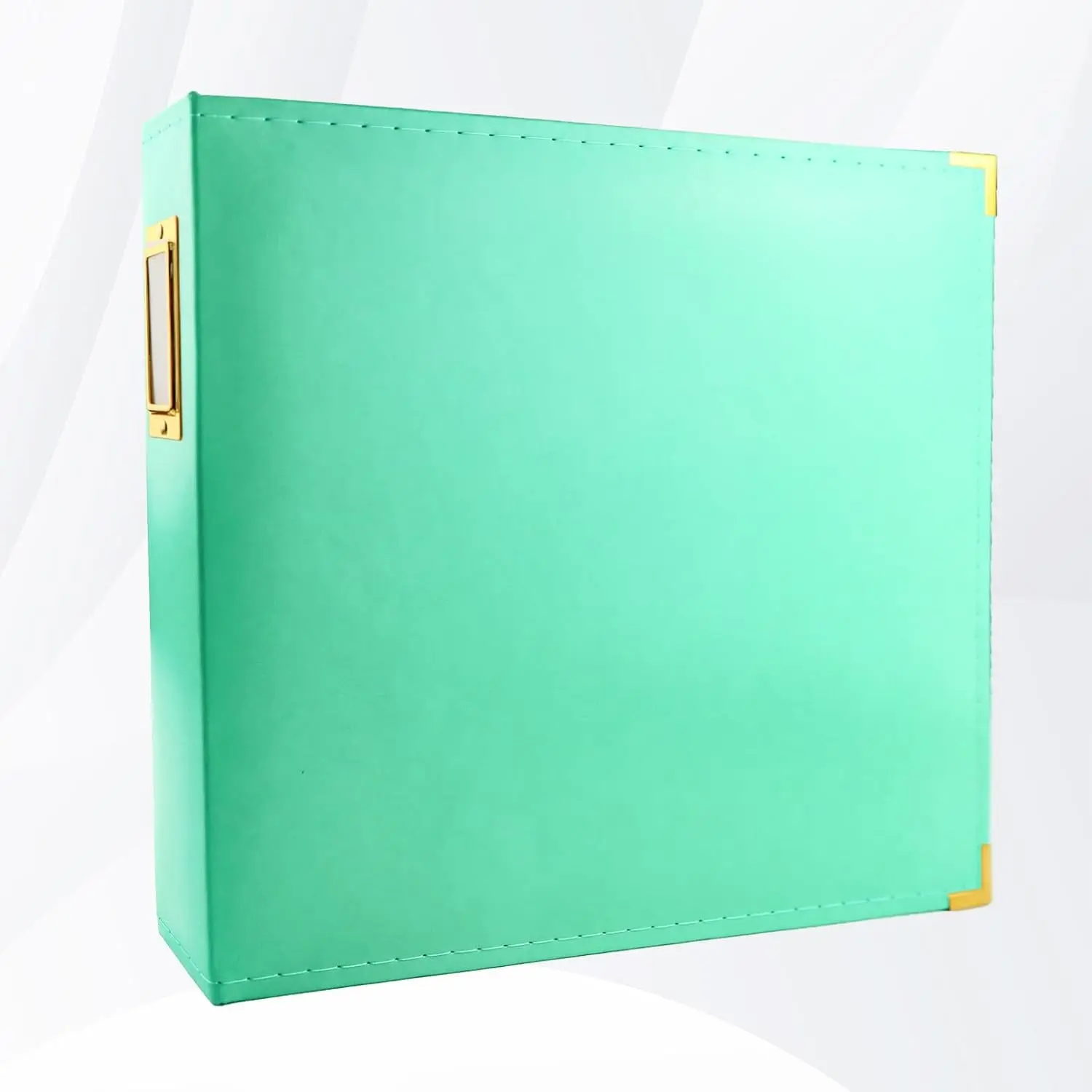 12x12 Album Binder, PU Leather Cover 3-Ring D-Ring Scrapbook with 10 Refill Pages & Protective Plastic Sleeves - Mint, Protective Sleeves