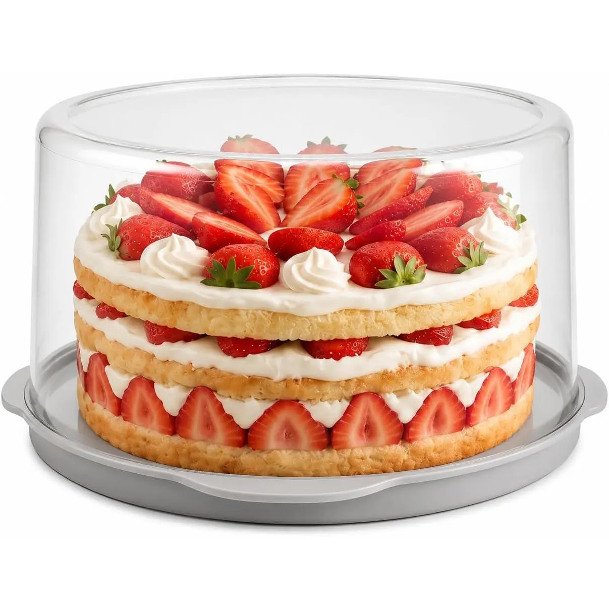 11-Inch Cake Container with Lid, Portable Carrier for Cakes & Pies | Holds Cakes Up to 10 Inches Wide and 5 Inches High, With a Sturdy Design That Protects Baked Goods During Travel and Storage.