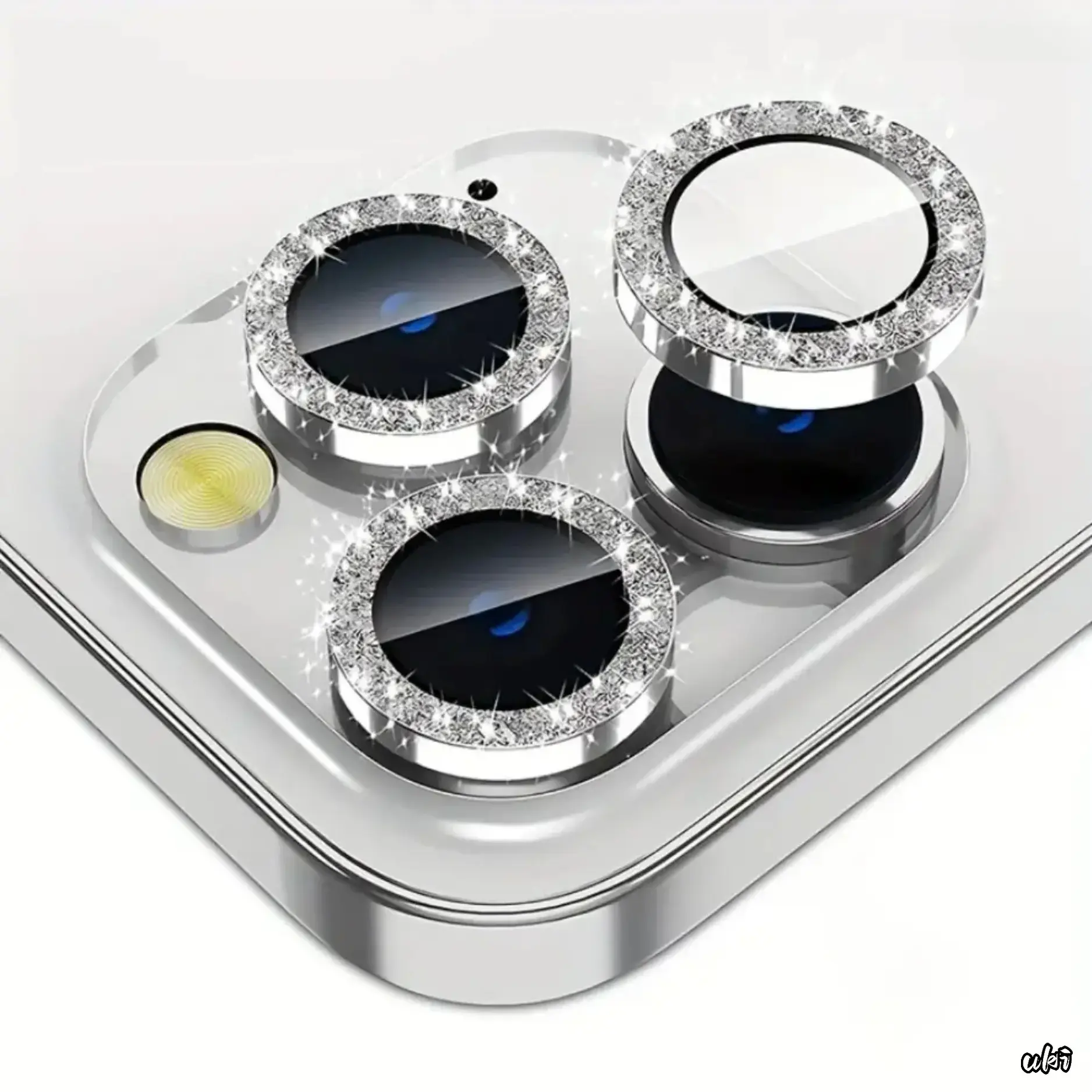 Diamond Embedded Crystal Camera Lens Protector For iPhone 17 / 17 Pro / 17 Pro Max, HD Scratch Wear Resistant Lens Cover, Bling Stylish Guard Without Interfering With Night Shots