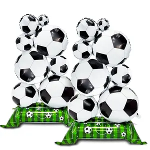 Football Theme Standing Base Alum Foil Balloons, School Sports Day Decor, Fan Meetups, Outdoor Picnics, Holiday Decor, Party Supplies