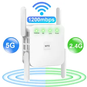 2026 WiFi Extender, WiFi Range Extender, 1200Mbps Dual Band WiFi Signal Booster(5GHz/2.4GHz), Internet Signal Repeater with Ethernet Port, Whole Home Coverage 12000 sq.ft, Connects 100 Devices, Ideal for Home Office