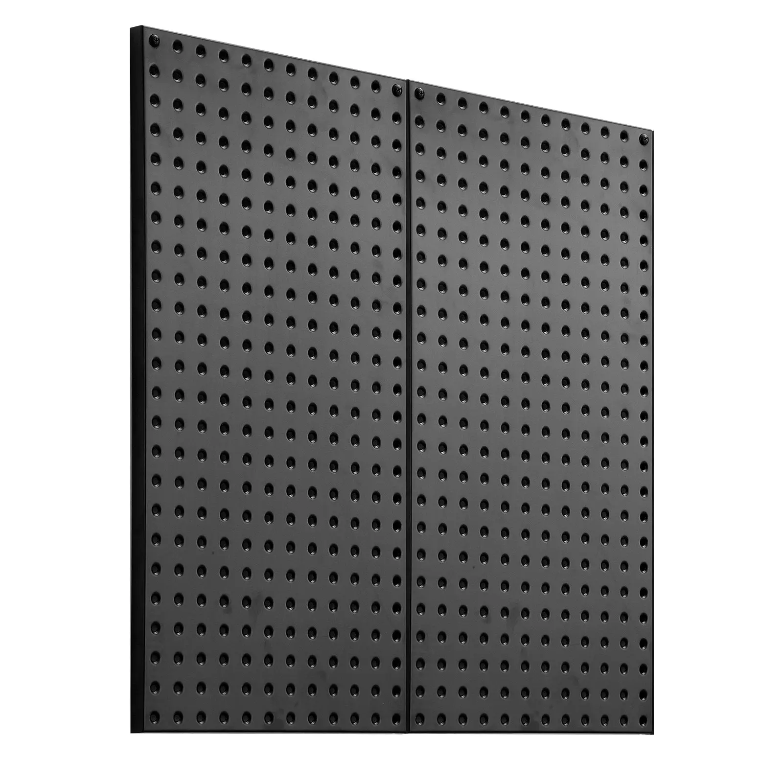 VEVOR Heavy-Duty Steel Pegboard Panel Set, 2 x 24"x12" Sturdy Metal Pegboard Racks, Hanging Wall Organizer with Easy Installation, for Garage Tool Storage & Workbench Organization, Black