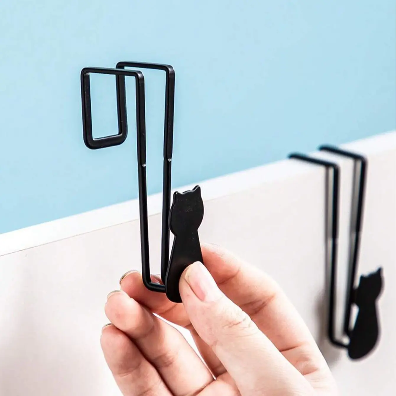 Cat Shape Door Hook, Indoor Decorative Hook, Ramadan Home Decoration, Bathroom Accessory, Stylish and Functional Wall Mount, Wall Hooks