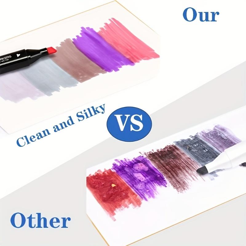 48-Color Dual-Tip Alcohol Marker Set for Artists - Ideal for Drawing, Sketching, Coloring & Highlighting - Vibrant, Non-Toxic Pens in Organized Black Case - Perfect for Adults & Creative Projects