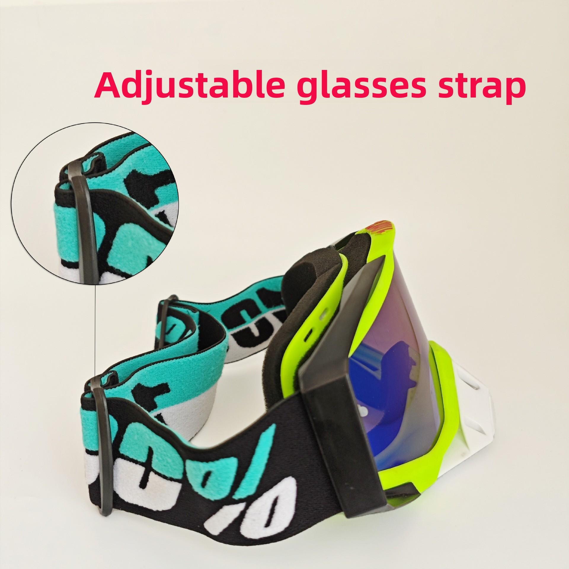 Color Changing Outdoor Glasses HD Cycling Sunglasses Large Frame UV Protection Windproof Sandproof Sports Goggles