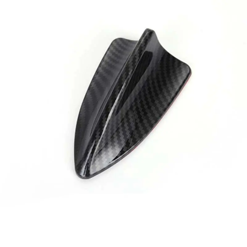 Upgrade Your Car's Look with a Universal Carbon Fiber Print Shark Fin Antenna Car Accessories!