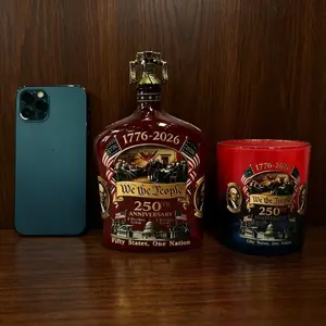 250th Anniversary Whiskey Bottle, Vintage Design, Perfect Gift for Collectors, High-Quality Craftsmanship, Ideal for Special Occasions