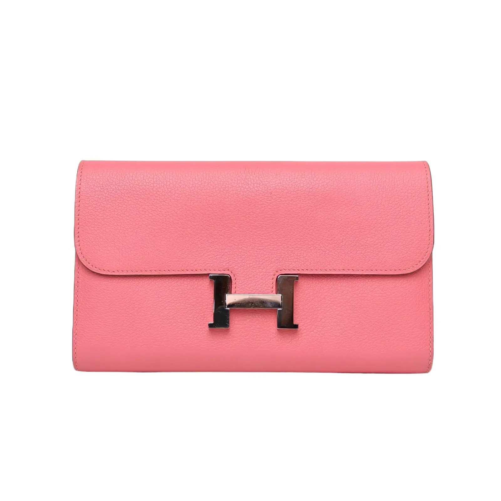 Pre-owned HERMÈS 【alea】Constance Long Wallet Rose Lipstick P245620465
