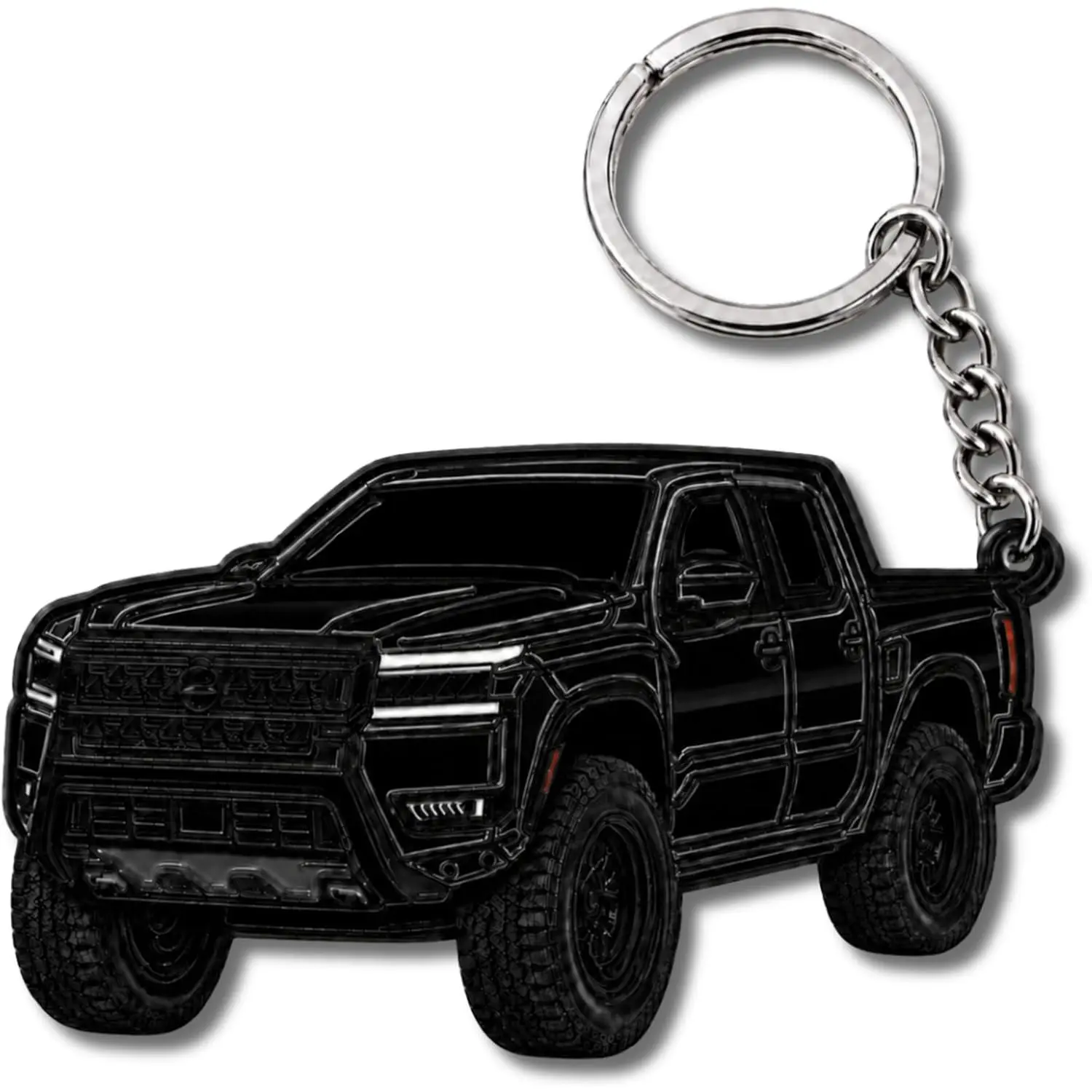 Metal Keychain for Nissan Frontier Titan Accessories - for Nissan Titan Truck Key Chain Gift