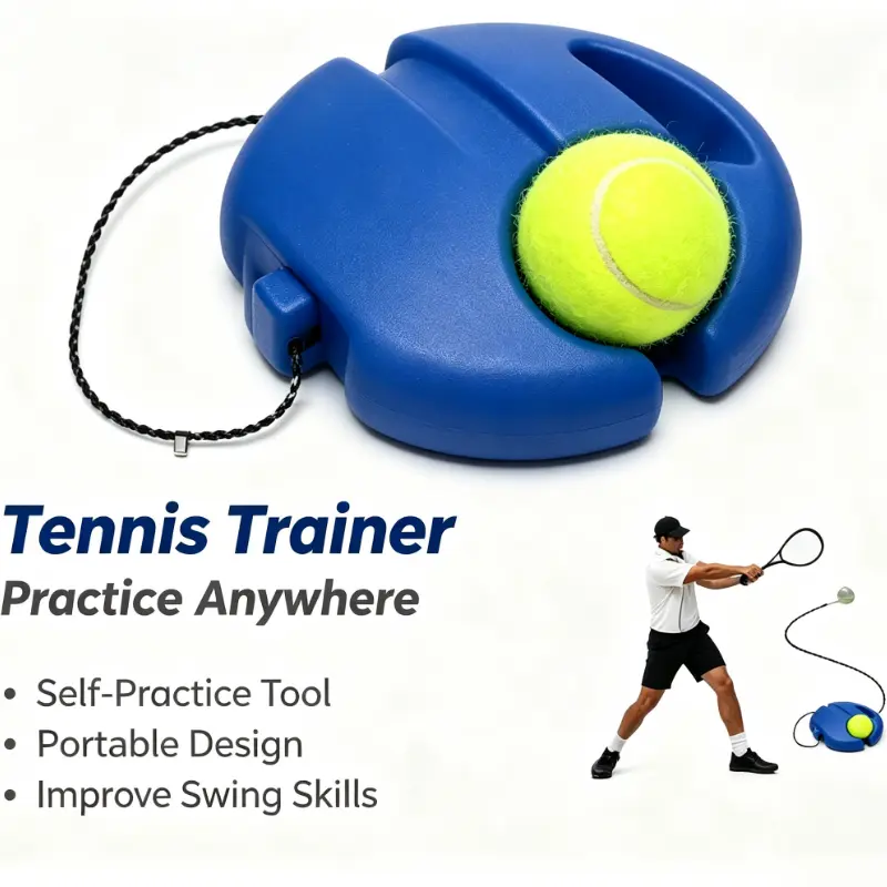 Pickleball Rebound Trainer with String, Single-Player Tennis Training Equipment for Indoor & Outdoor Practice, Ideal for Adults & Kids (Yds, Parks Use)