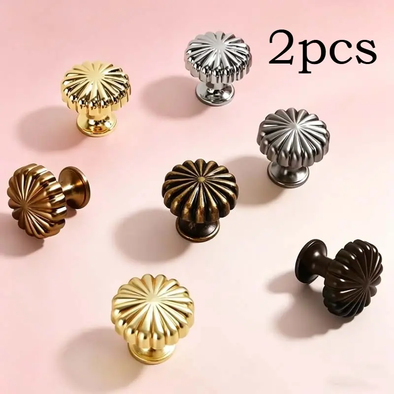 European Minimalist Aluminum Alloy Drawer Knobs Cabinet Door Pull Handles