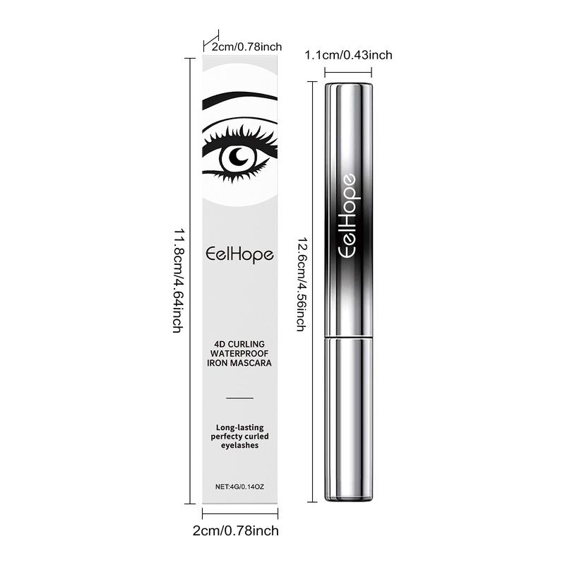 Eelhope 4d Curling Iron Mascara, Natural, Thin, Volumizing, Waterproof, Sweat Resistant Mascara