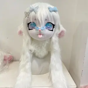 Fursuits head animal head Sheep furry head cute dog head halloween role-playing costume cosplay comic exhibition masks
