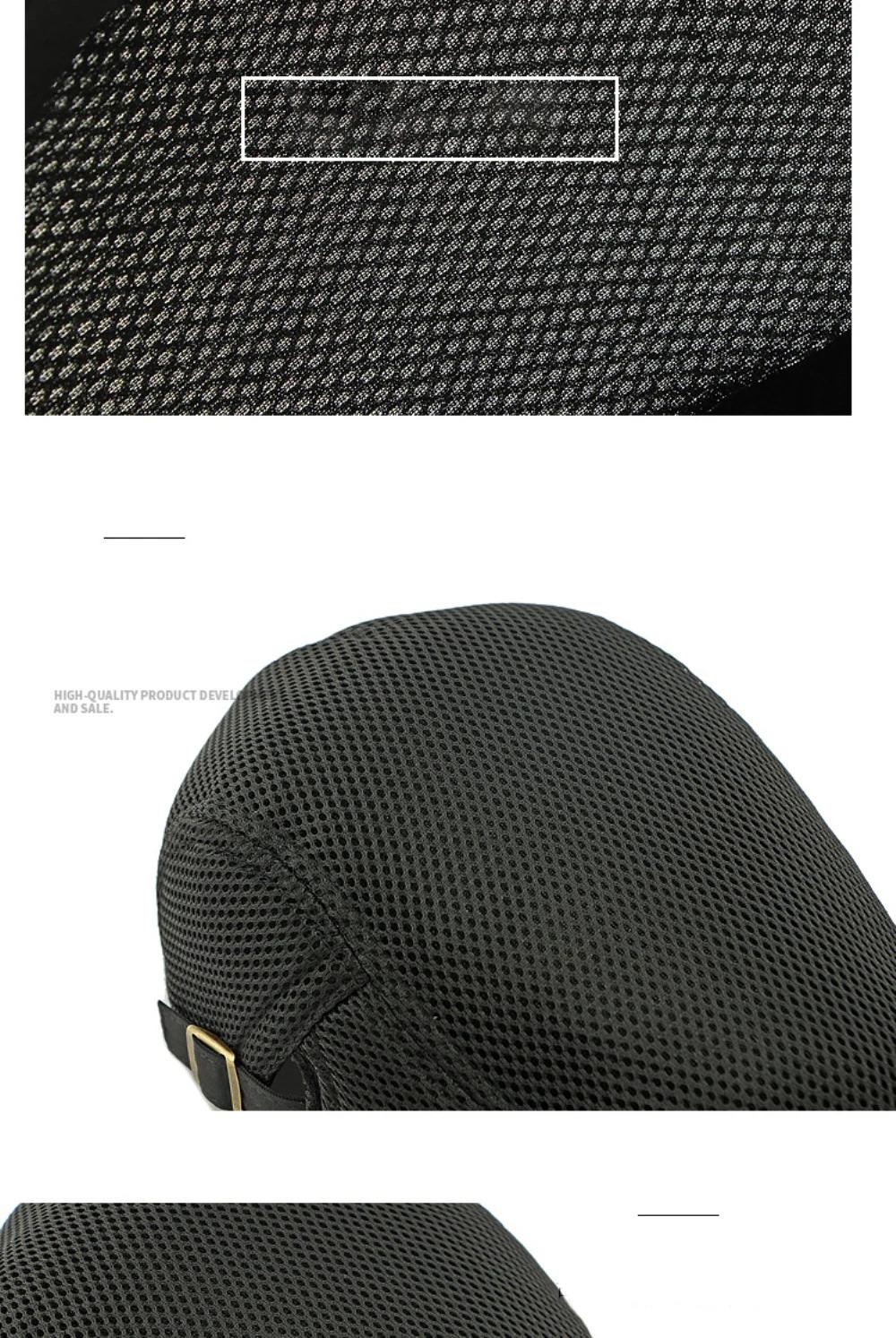 HT4775 Beret Cap Spring Summer Mesh Cap Breathable Sun Hat Women Artist Painter Beret Hat Male Female Ivy Flat Cap Mens Berets