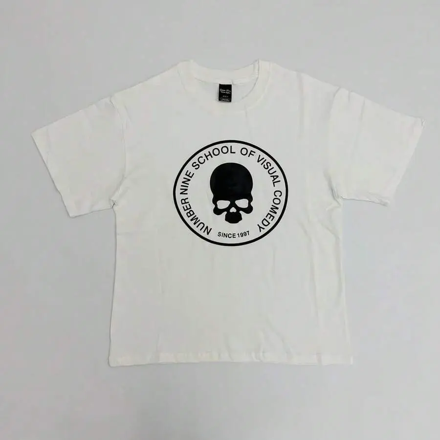2024 New Women Number 9 N9 Classic Skull T-Shirt Hip Hop Skateboard Harajuku T-Shirt Top