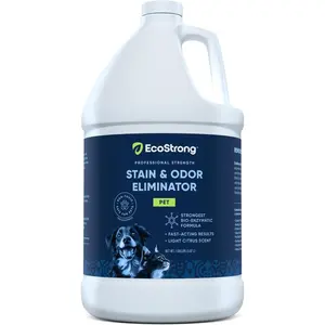 Eco Strong Pet Stain and Odor Remover - Cat Urine Enzyme Cleaner Destroyer, Urine Destroyer for Dogs, Pet Urine Enzyme Cleaner - 128 Oz