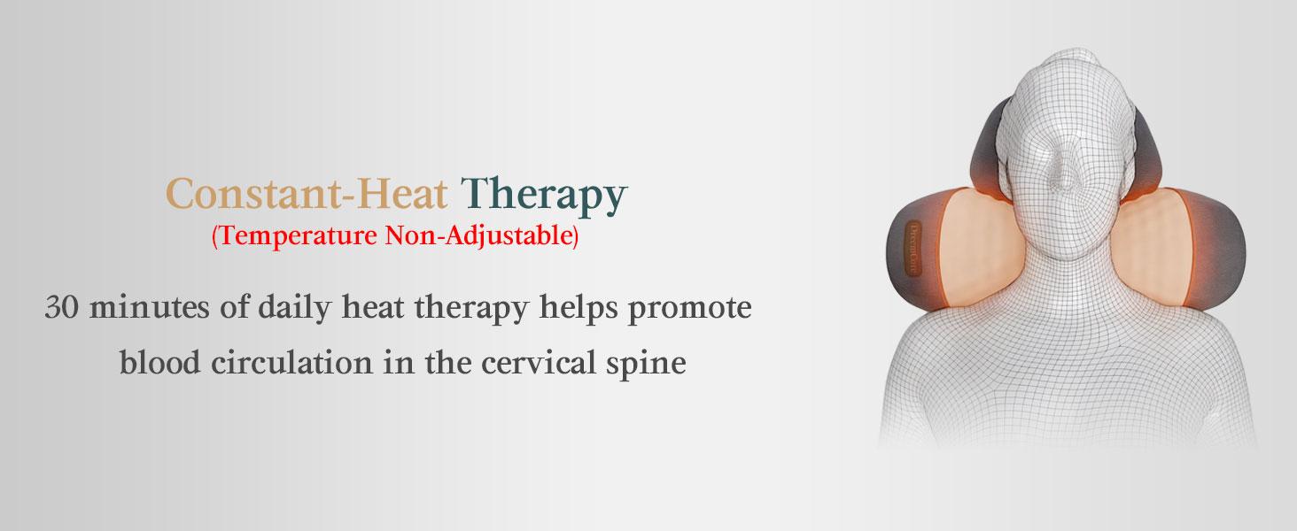 Neck Massager Pillow with Heating & Traction & Vibration, 3D Ergonomic Cervical Pillow for Neck Back Shoulder Pain Relief,Dark Grey