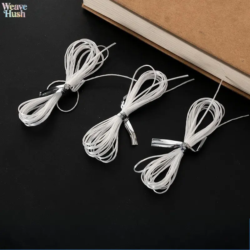 3Pcs 2M White Elastic Beading Rope - Stretch Jewelry Craft Cord for Handmade Bracelets, DIY Bag Accessories, No Redundant Multi-Use Craft Supplies for DIY Enthusiasts, Stretch Cord