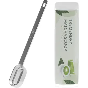 2g (1tsp 5ml) Matcha Scoop Stainless Steel Slender Measuring Spoon for Matcha Tea Powder