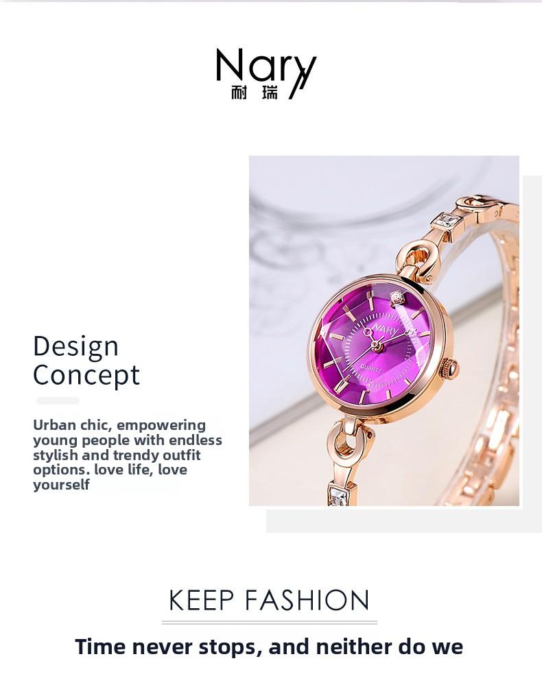 Women's Luxury Rose Gold Bangle Quartz Watch - Blue Dial with Crystal Accents, Jewelry Clasp, Water Resistant, Elegant Casual Wristwatch for Students, Perfect Gift for HerLadies'