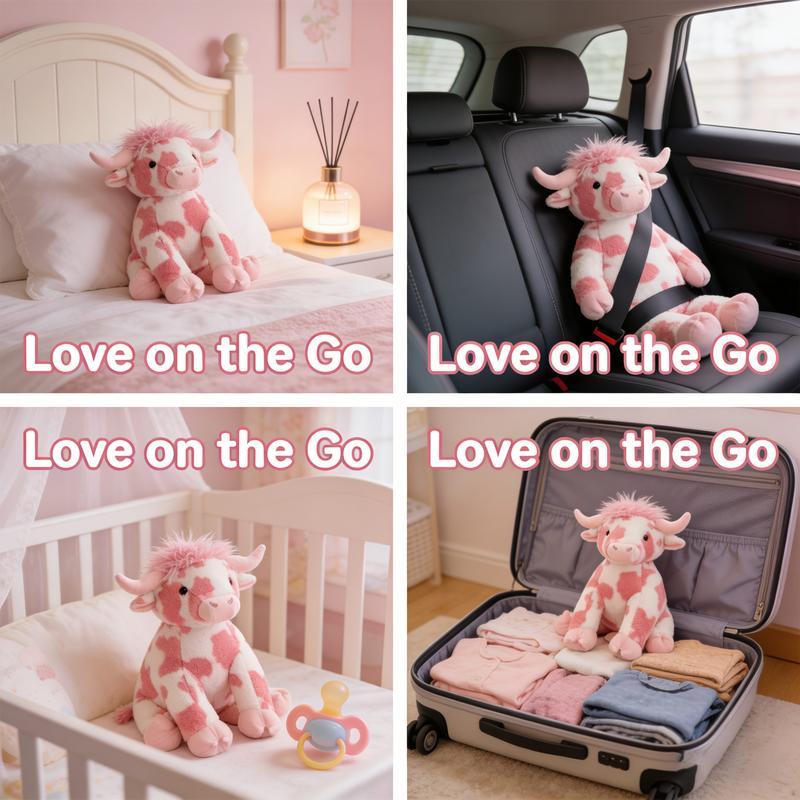 10 - inch Highland Cow Stuffed Animal: Ultra - cute Fluffy Plush Gift! Realistic Figure & Weighted Design for Ideal Decor or Toy