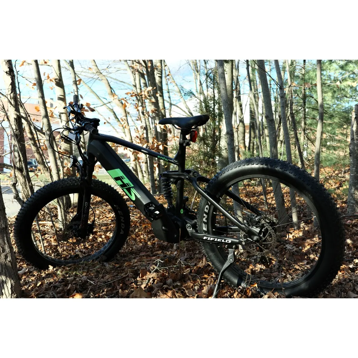 AobtkelFat High-Fat Tire Ebike, Rugged Mid-Drive Power Mountain Bike for Trail Riding, All Seasons On-Site Use
