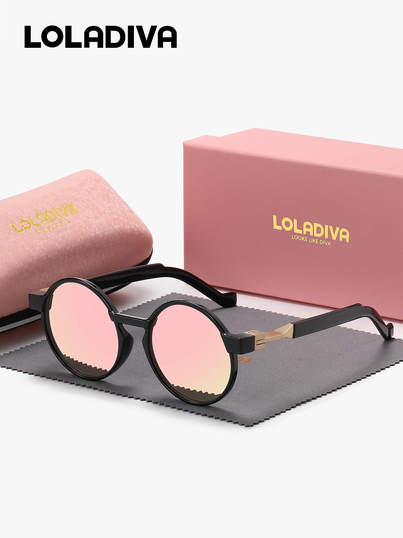 Unisex Vintage Round Frame Sunglasses, Modern Trendy Casual Sunglasses for Everyday Use, Fashion Cool Accessories for Outdoor Activities, Trendy Styling Sunglasses