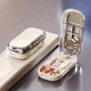 Pill Crusher and Pill Cutter, Slicer and Dispenser for Small and Mini Pills - Adjustable Pill Dispenser with Central Positioning Device, Multi-Pill Cutting Capacity, Precise Alignment and Easy to Use