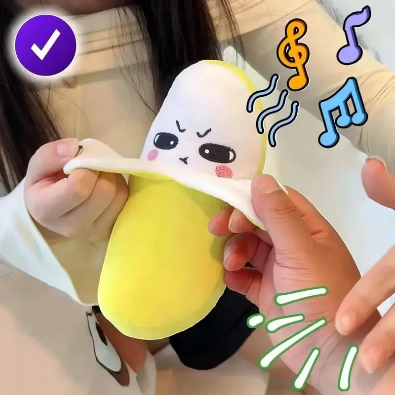 Plush Fruit Piano Toy, Fun Body Motion Music Rhythm Doll, Stress Relief Sensory Toy, Cartoon Story Music Companion, Birthday Gift, Rhythm Sensor Toy