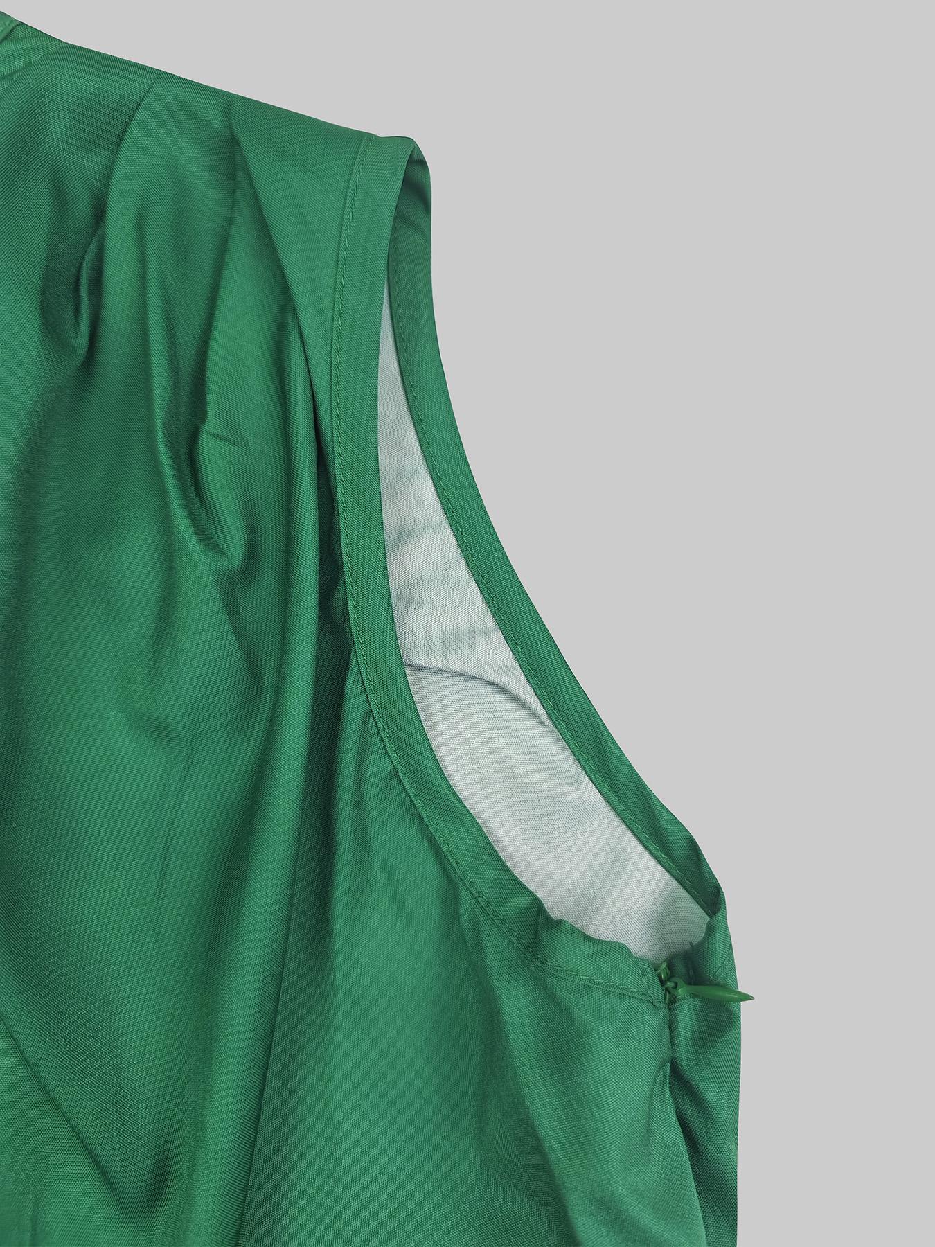 Women's Colorblock  One Shoulder Dress, Elegant  Long Dress for Party Holiday Wedding Guest, Ladies Clothes for All Seasons
