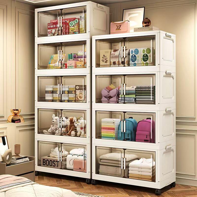 Foldable Storage Box, 1 Count Multi Layer Large Capacity Clothes Storage Box, Home Organizer for Bedroom, Living Room, Office, Collapsible Storage Box, Multilayer Storage, High Capacity Storage