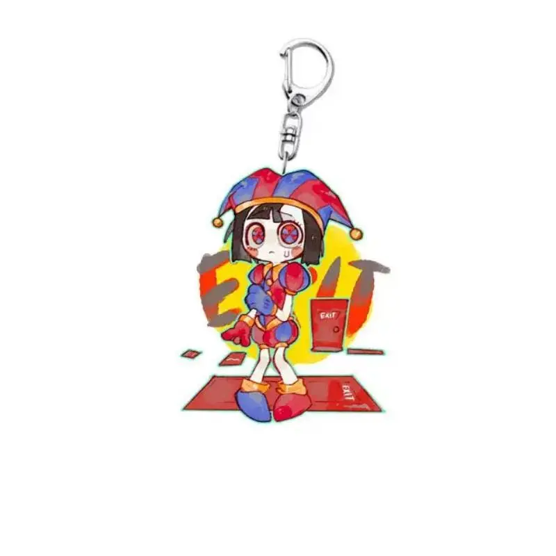 TADC The Amazing Digital Circus Acrylic Keychain Pomni Jax Ragatha Gangle Kinger Zooble Cartoon Bag Charm Anime Fans Decor Gift