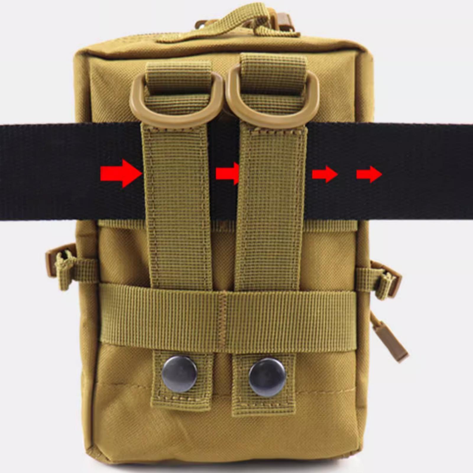 Multifunctional Pocket Fanny Pack, Waterproof Wear Belt Bag, Tactical Waist Bag, Shoulder Bag for Outdoor Sports