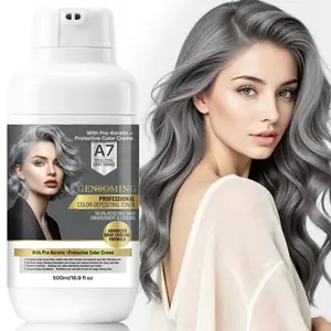 500ML Cold Keratin Semi-Permanent Hair Dye, Smooths Dry and Frizzy Hair, Long-Lasting Color, Gentle Formula, Suitable for All Hair Types