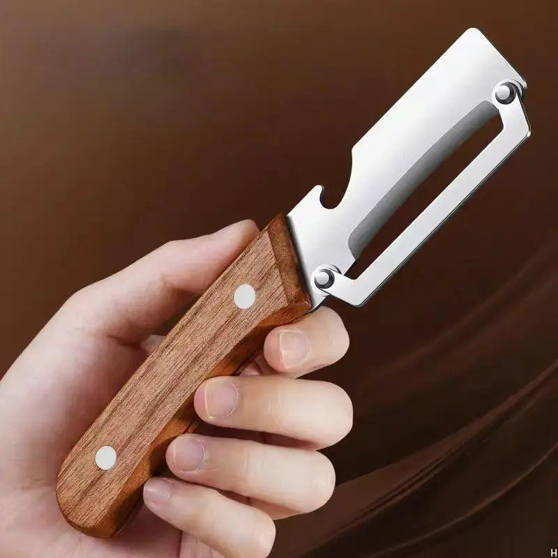 Heavy Duty Vegetable Peeler With Ultra Sharp Stainless Steel Blade, Labor-Saving Peeler For Pumpkin, Sugarcane And Thick-Skinned Fruits & Vegetables, Sturdy Professional Kitchen Cooking Tool