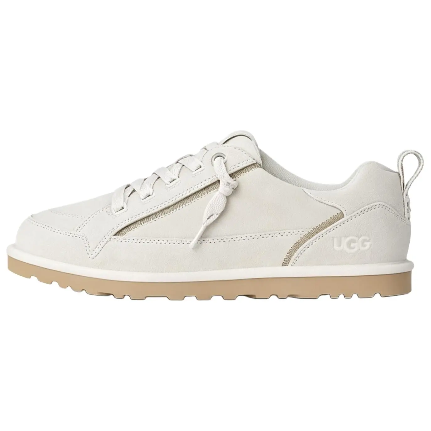 UGG Highland Cow Split Leather Comfortable Fashion Versatile Retro Low-Top Casual Shoes 1184239-JSM