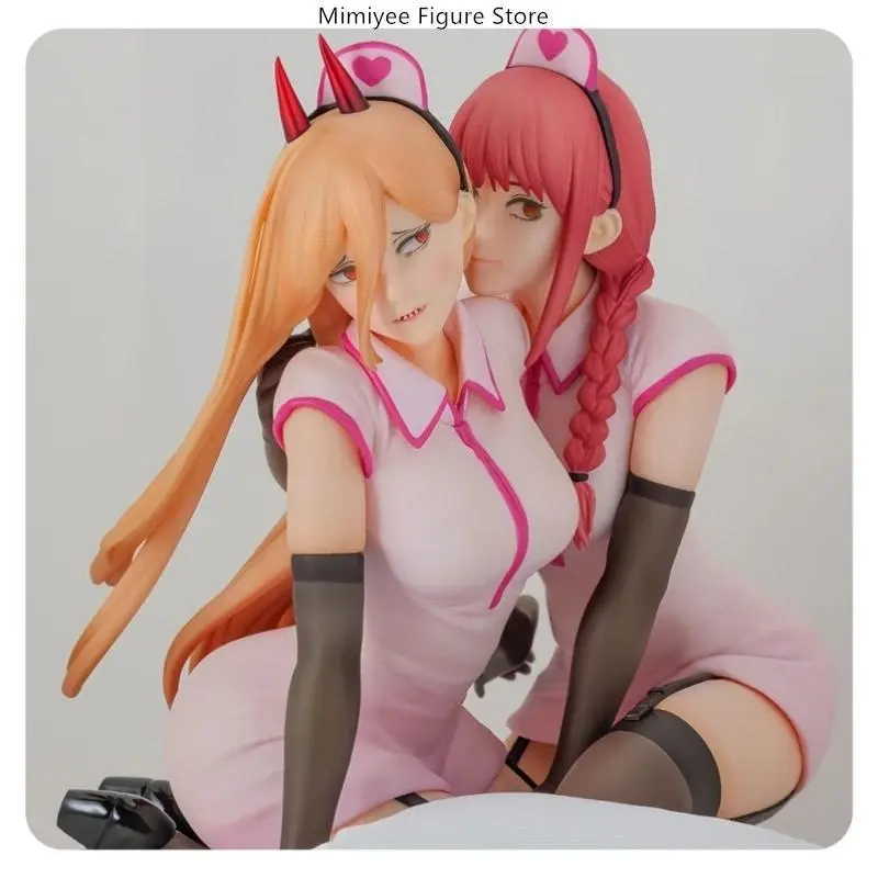 13cm Nurse Power & Makima Anime Action Figure Model, Collectible Figurine, Desktop Decor Figures, Figurines for Collectors, Toy Statue for Desktop Decoration