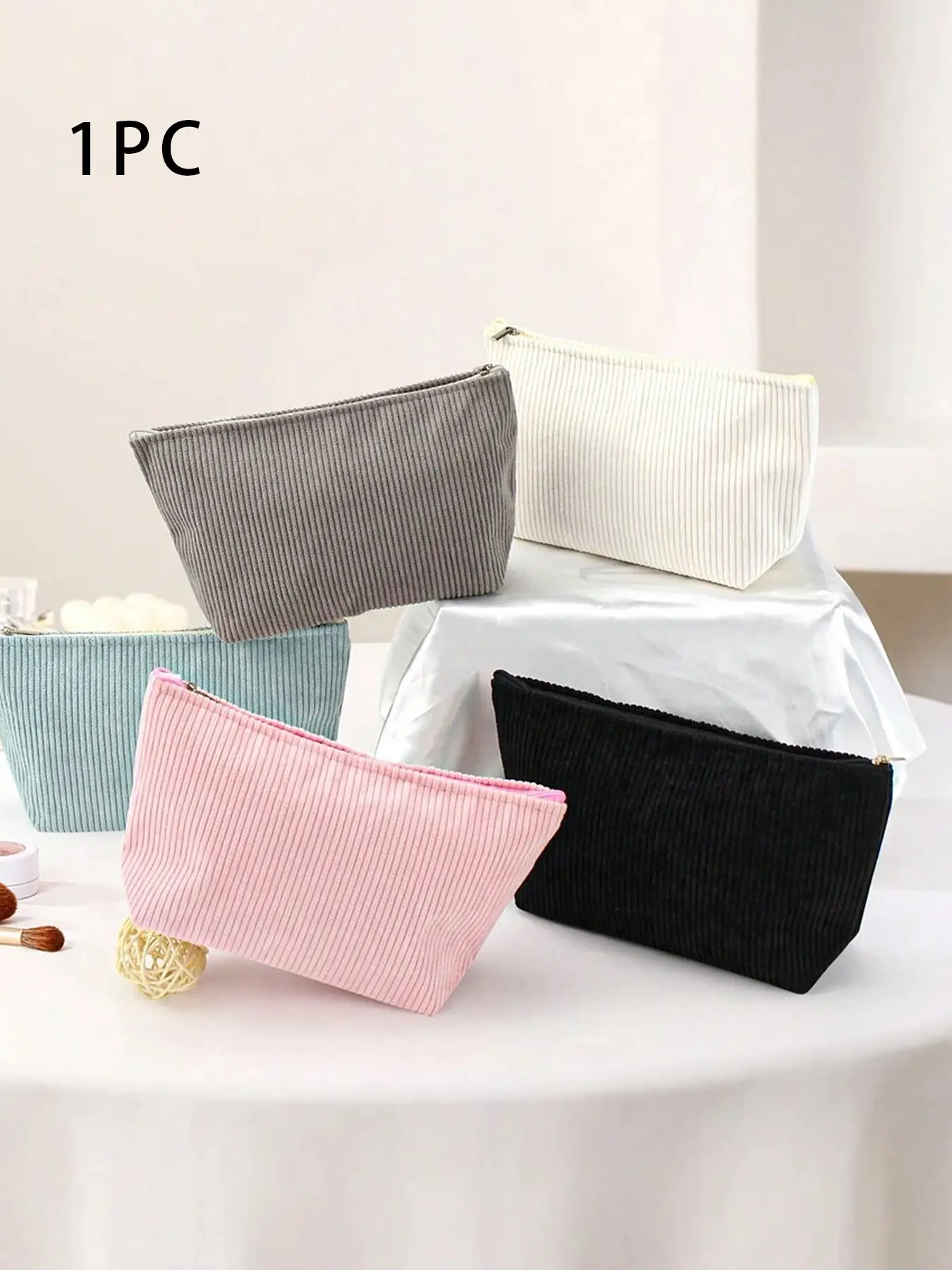 Cosmetic bag, a simple multi-colored design, portable travel storage bag, small and exquisite travel toiletry bag, suitable for daily commuting, Cosmetic Pouch, Makeup Storage Pouch, Beauty Storage Pouch