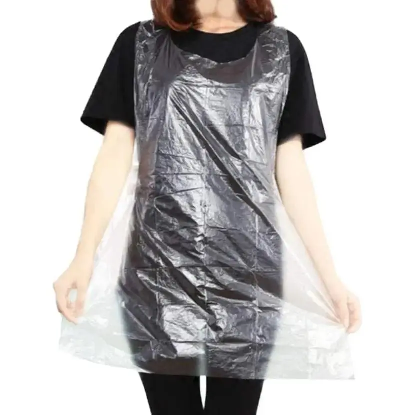Disposable Aprons (50 Count), Plastic apron for Painting Party, Cooking, Housework, Picnic etc.