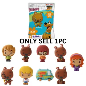 Scooby-Doo Buddies 3D Collectibles Mystery Pack, Official Licensed Blind Bag, 1 /3/6 Random Mini Figure, Cute Cartoon Figurine, Cute Collectible Figurines, Collectible Figures, Cute Desk Decor, Nostalgia Gift