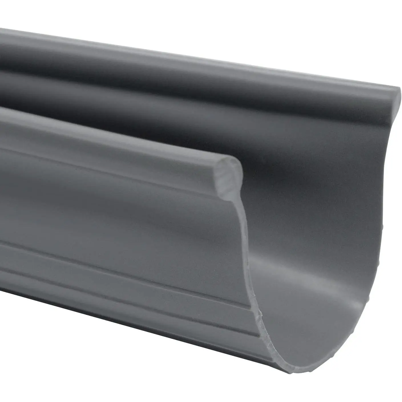 Garage Door Weather Seal - Bottom Seal Bead Type - Grey Vinyl (8')