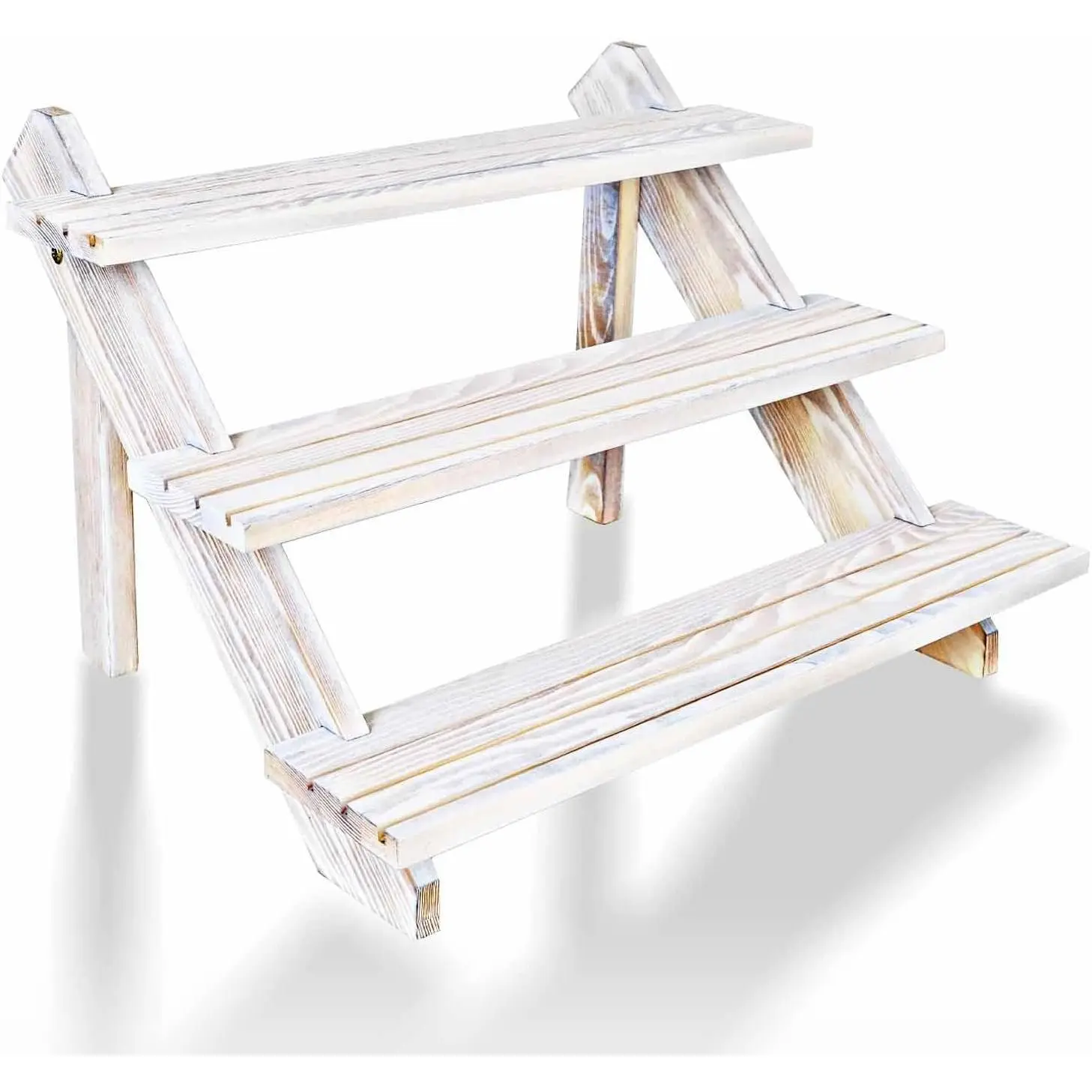 Display Riser, Earring Display Stands, Organizer For Vendor White(3tier) | Wooden Cupcake Stand.Dessert Display Shelf  Rack Organizer, Cologne Stand Perfume Stand For Cascading Merchandise