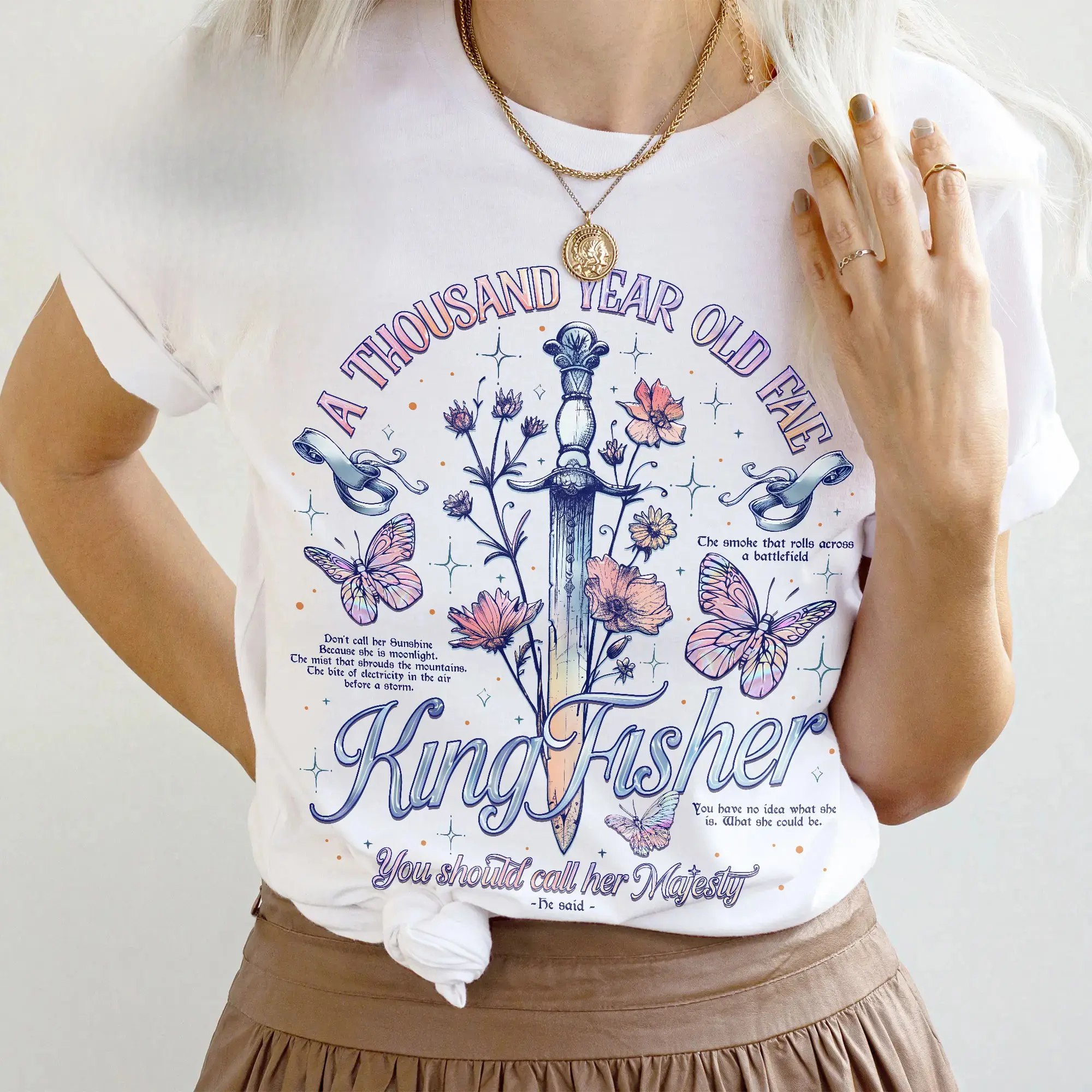 Kingfisher  Fan Shirt, Quicksilver Callie Hart Shirt, Little Osha Fantasy Romance Apparel, Merch Gift for Book Lovers