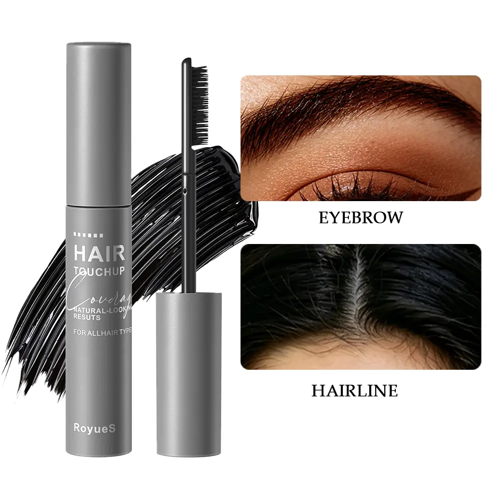 Hair Touch-Up Concealer Stick | Waterproof Root Cover, Hair Touch Up For Roots, Grey Hair Coverage, Covers Grey Hair for Hairline & Brows
