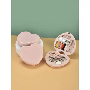 1 plastic portable modern sewing thread box for handmade crafts