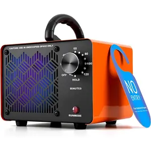 198,000mg/h Dual-Fan Ozone Machine Generator High Capacity Ozone Odor Eliminator Odor Removal Air Purifier Ionizer & Deodorizer for Car, Home, Smoke, Pets, Industrial, Basement, Commercial