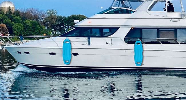Boat Fenders Easy to Install Bumper for Docking Ideal Fender for Pontoon, Bass, Jet Ski and Fishing Boats