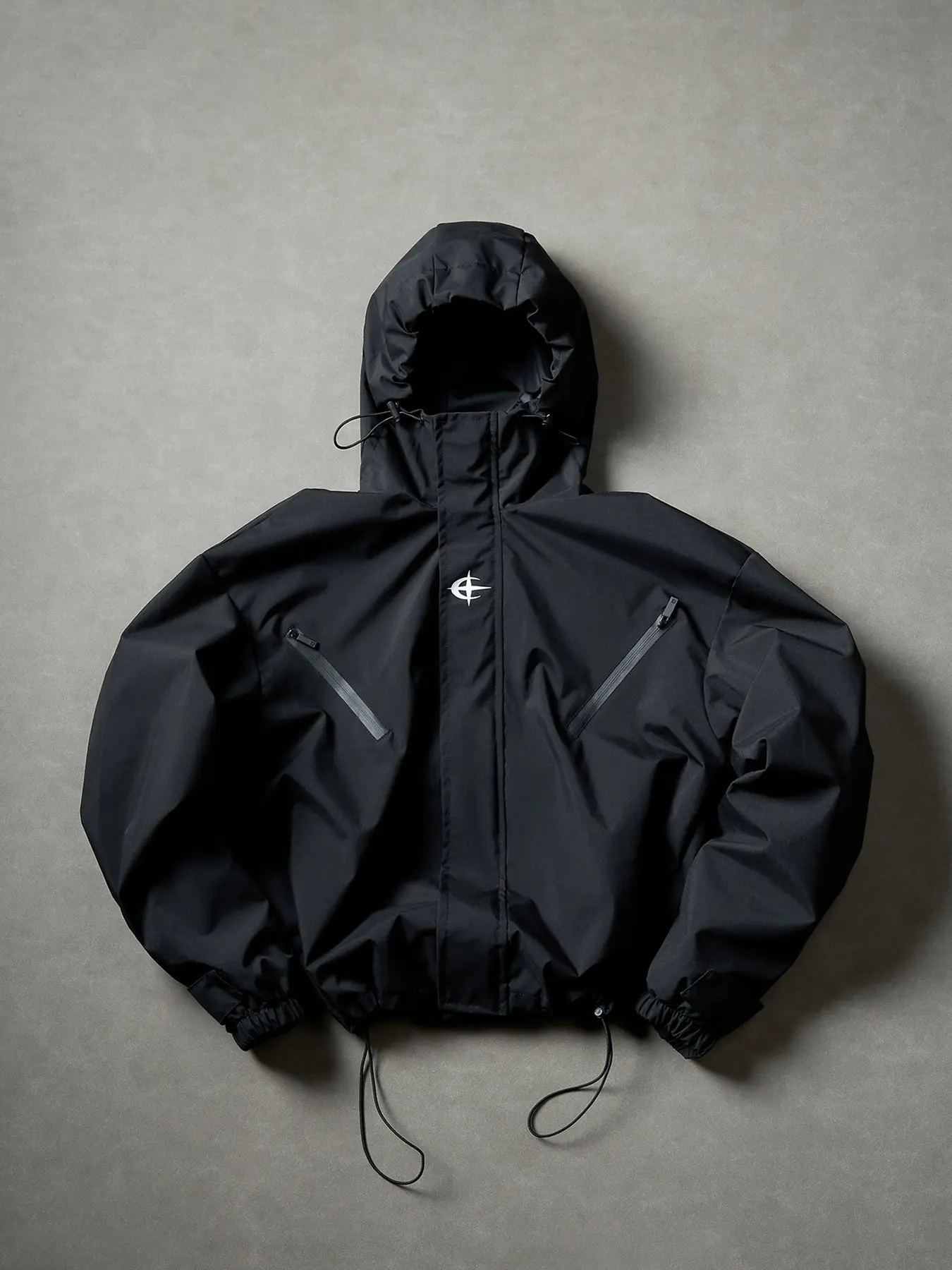 Men's Colorblock Zipper Hooded Jacket, Fall Winter Y2K Style, Loose Fit Casual Streetwear, Letter Pattern, Embroidered Design